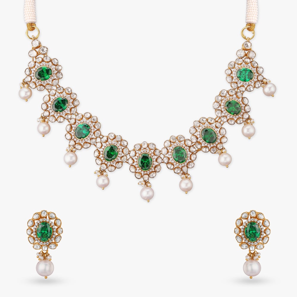 Emerald Radiance Diamond Neckwear Set,,hi-res image number null