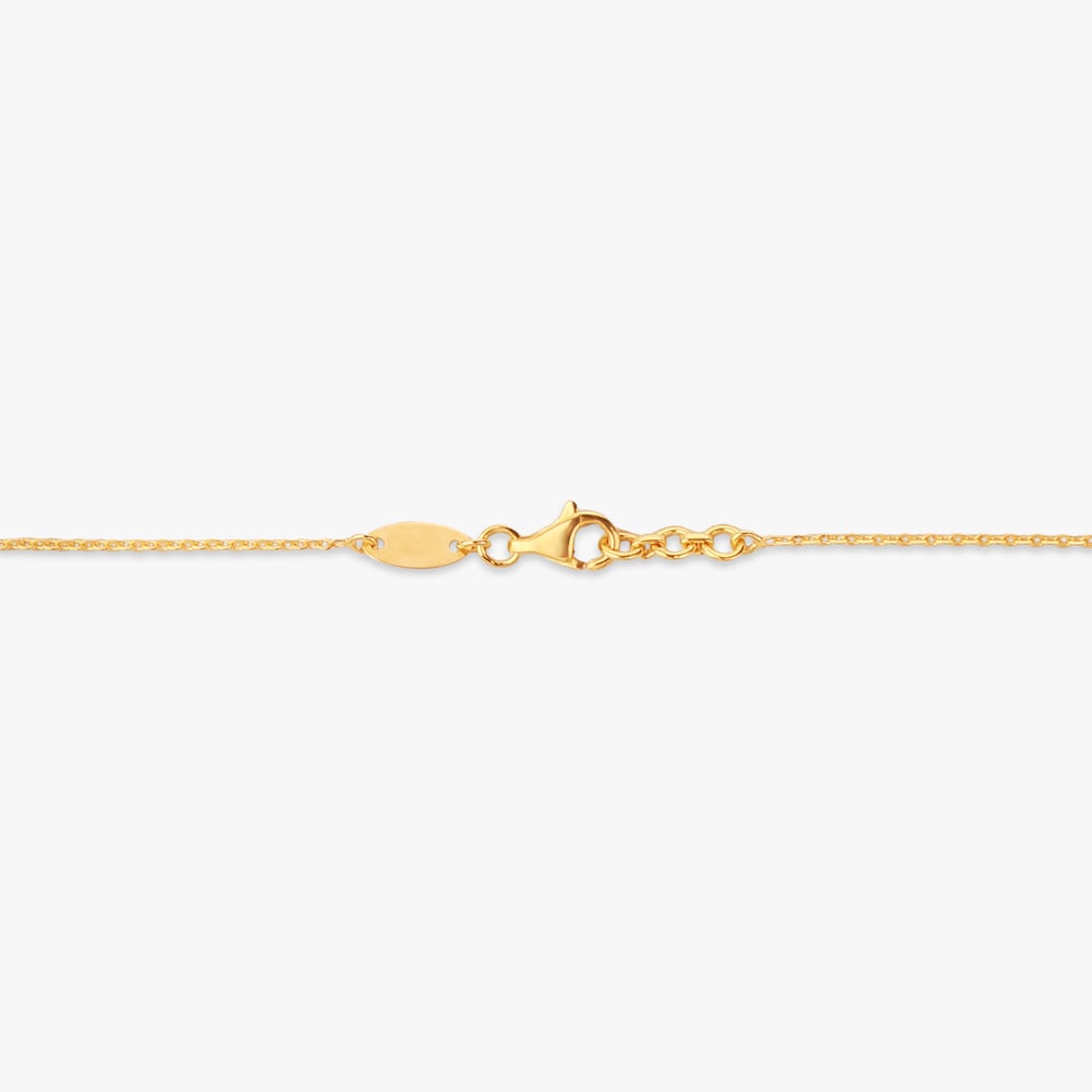 Interlinked Circle Gold Pendant with Chain,,hi-res image number null