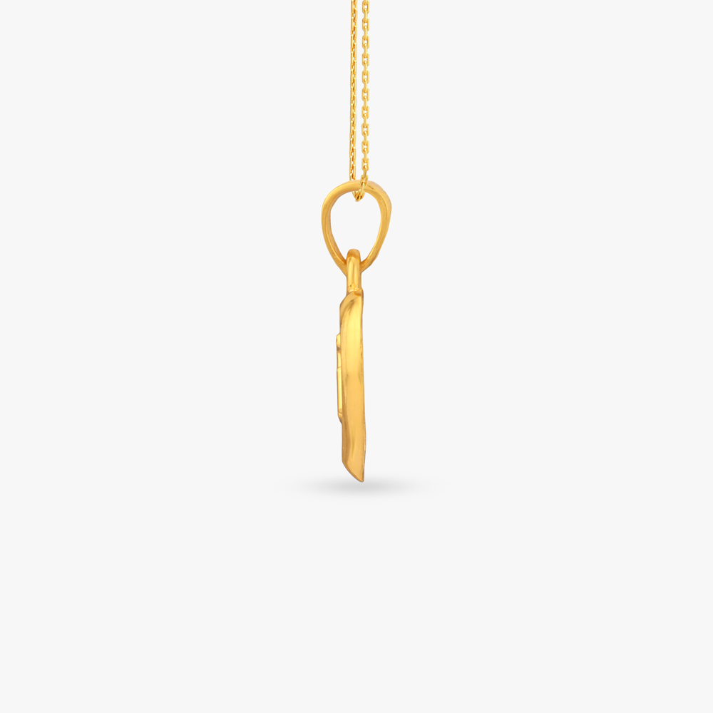 Sacred Swastik Gold Pendant,,hi-res image number null