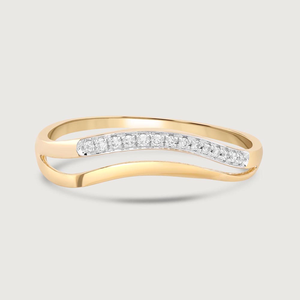 Curvy Shine Diamond Ring,,hi-res image number null