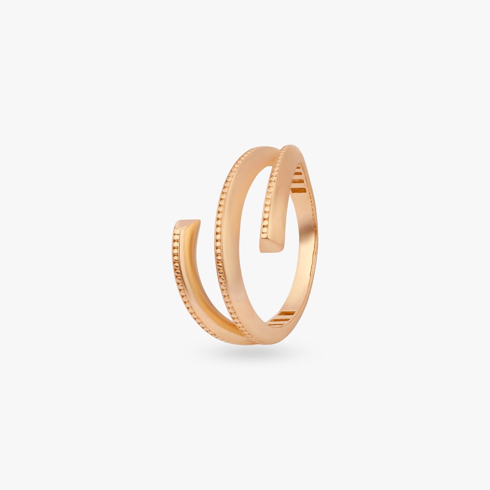 

Dual Curve Gold Ring