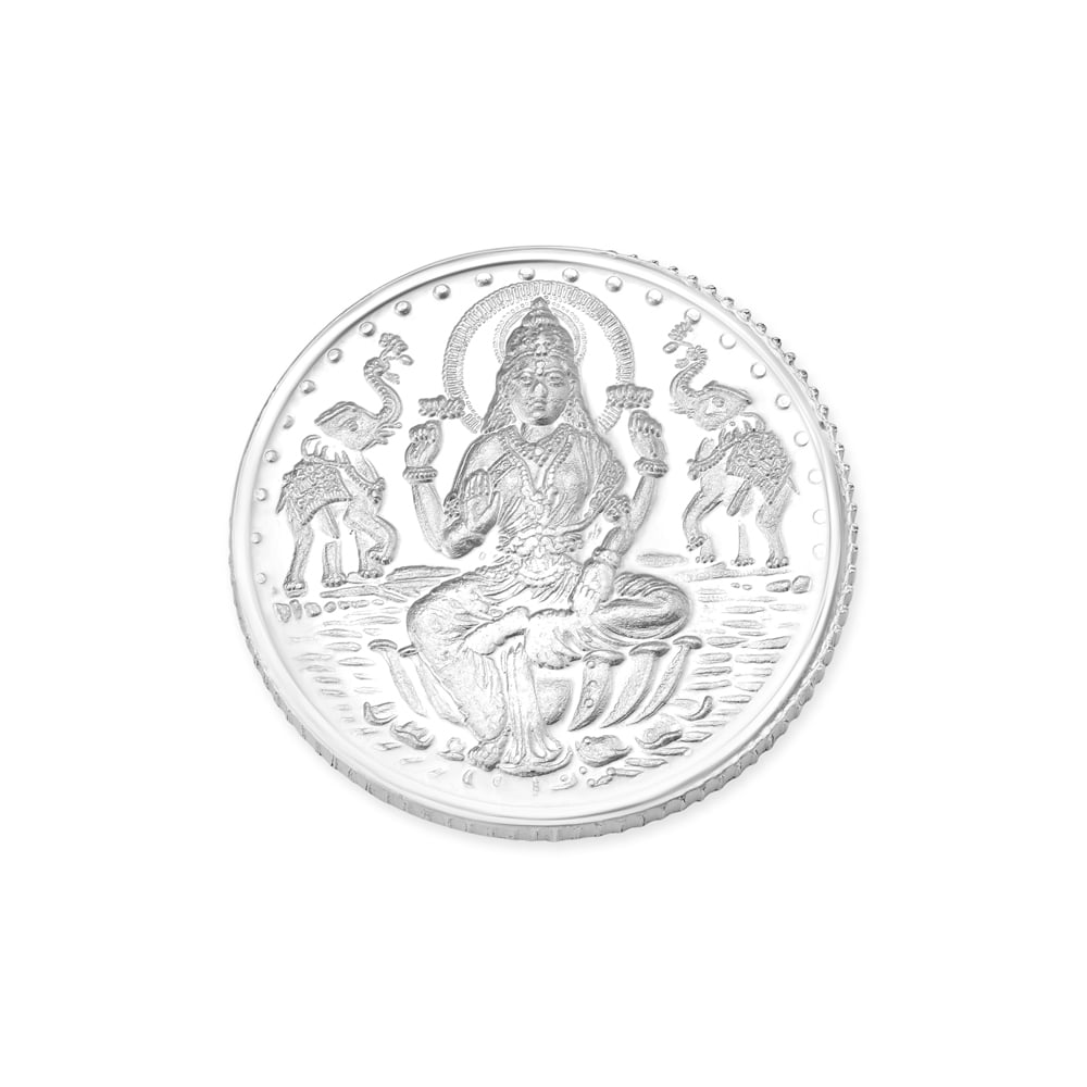 5 Grams Goddess Laxmi Silver Coin,,hi-res image number null