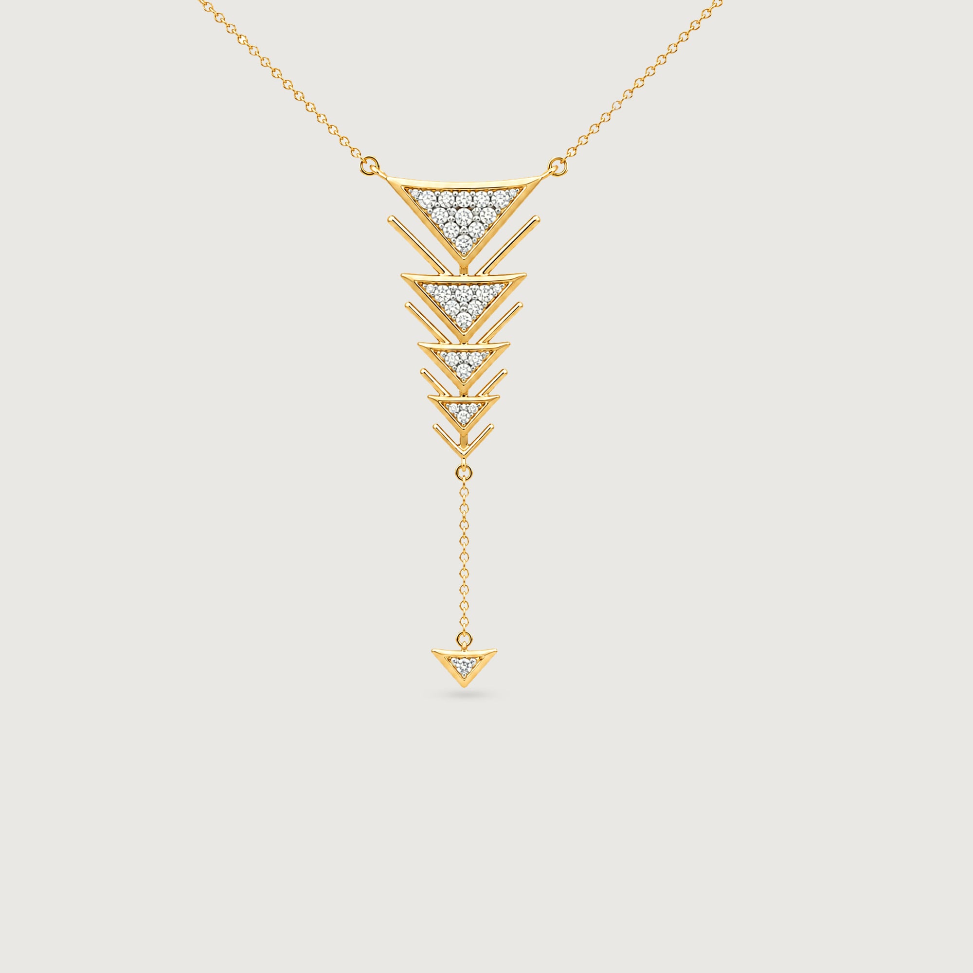 Cascading Geometry Diamond Necklace,,hi-res image number null