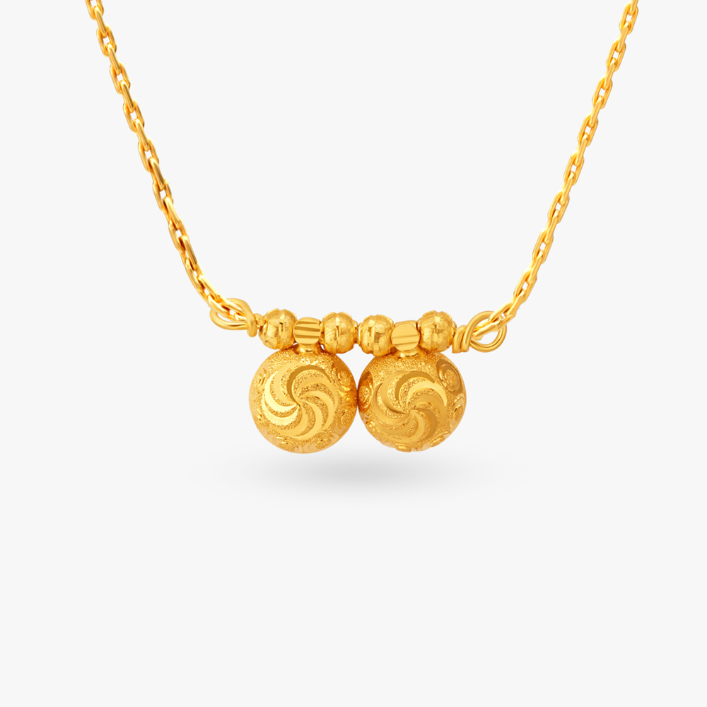 Swirl Gold Vati Pendant,,hi-res image number null