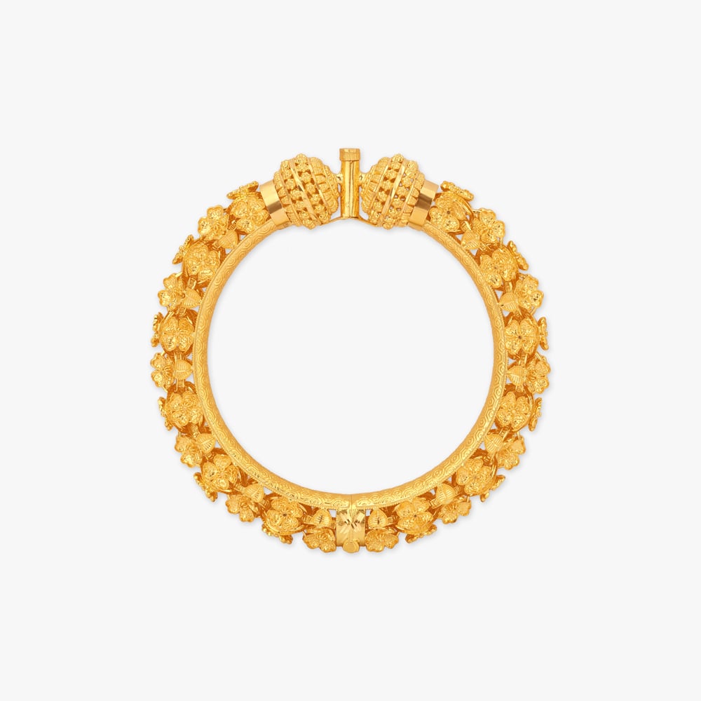 Buti Grandeur Solid Bala Gold Bangles,,hi-res image number null