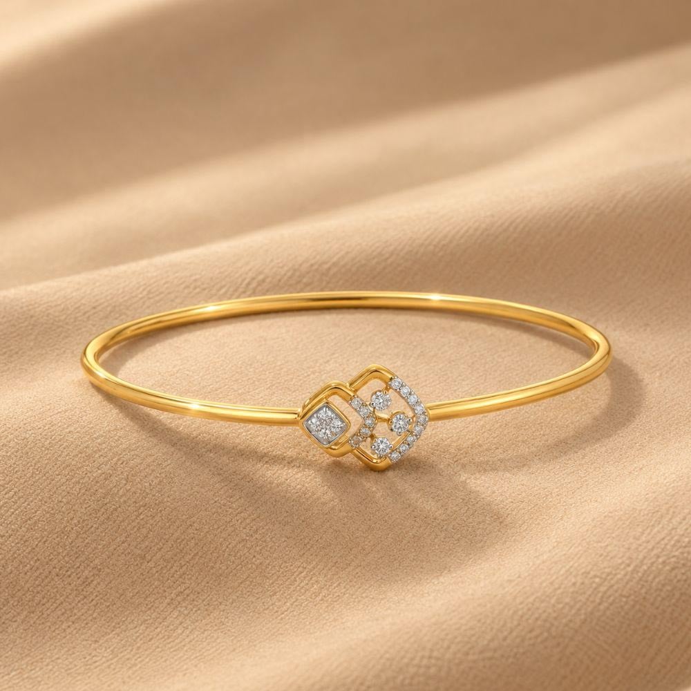 Floating Spark Diamond Bangle,,hi-res image number null