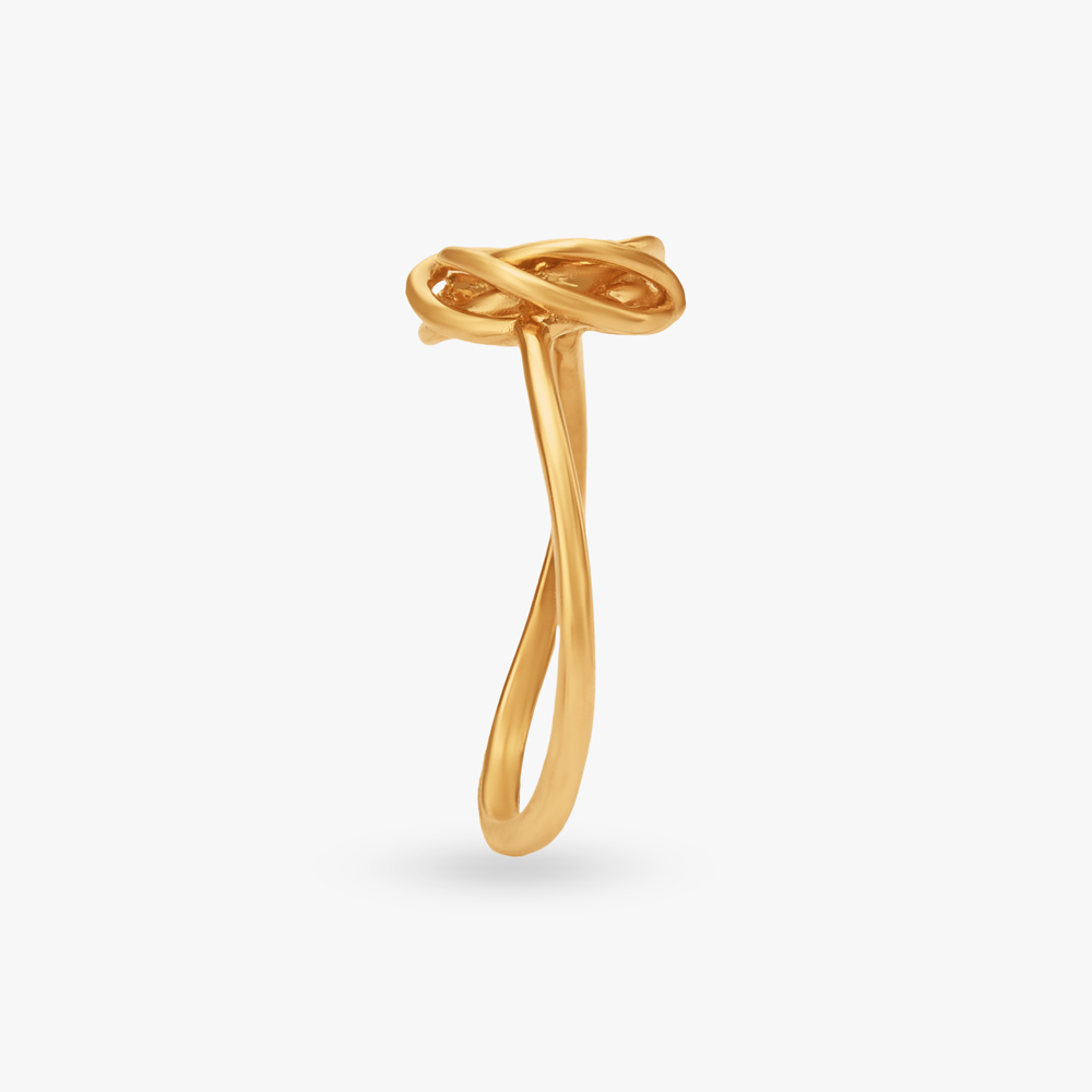 Twist Orbit Gold Ring,,hi-res image number null