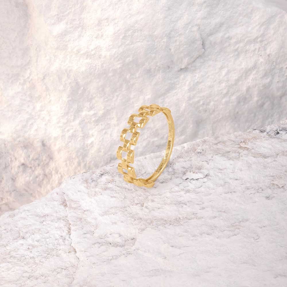 Urban Matrix Gold Ring