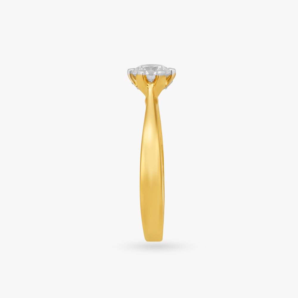 Stellar Veil Solitaire Finger Ring,,hi-res image number null