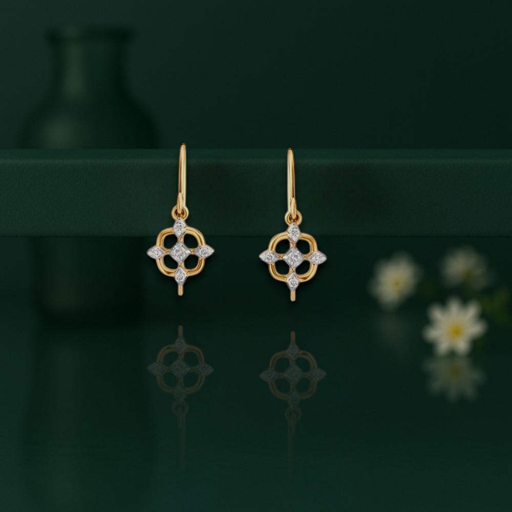 Luminous Elegance Diamond Drop Earrings,,hi-res image number null