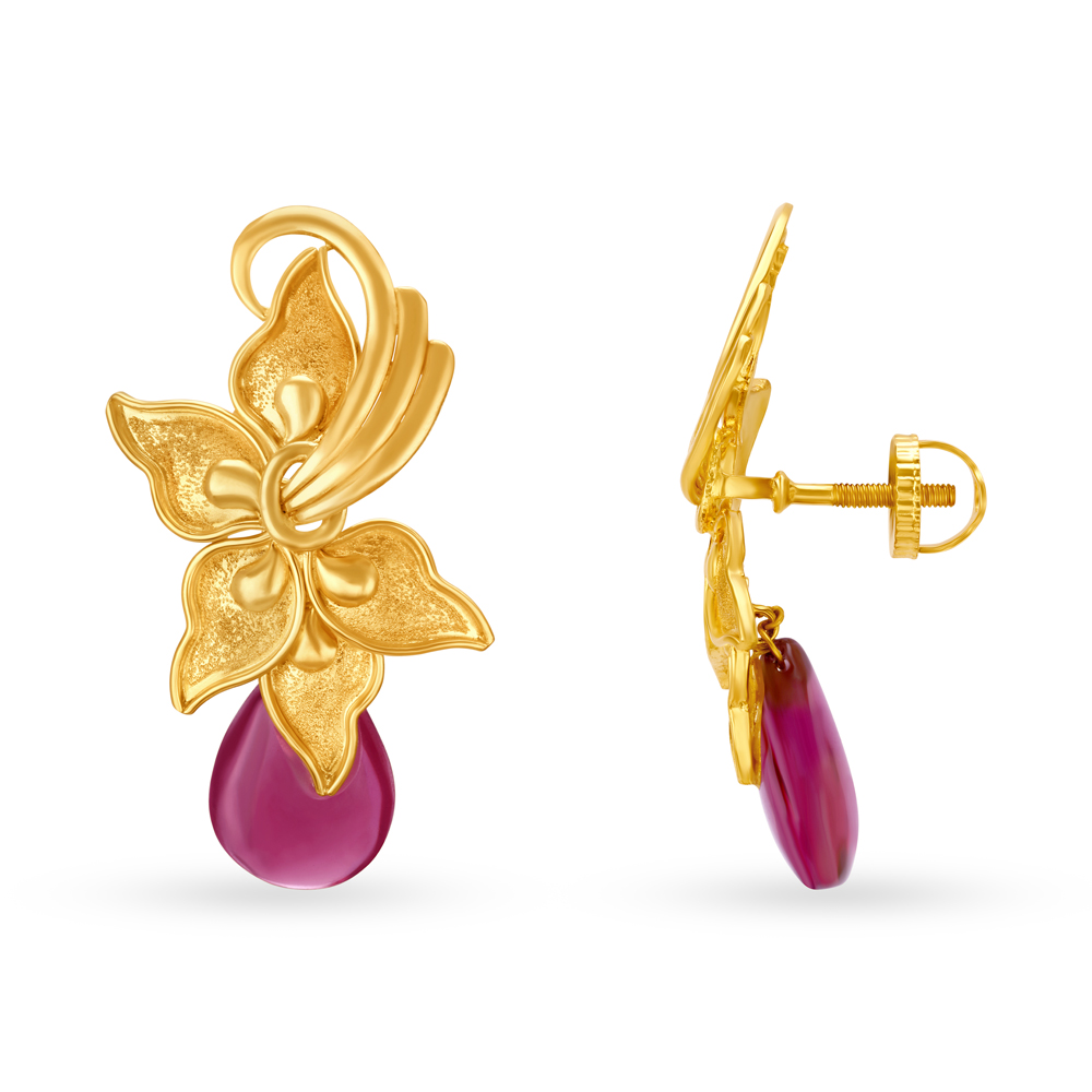 Charming Floral Pendant and Earrings Set,,hi-res image number null
