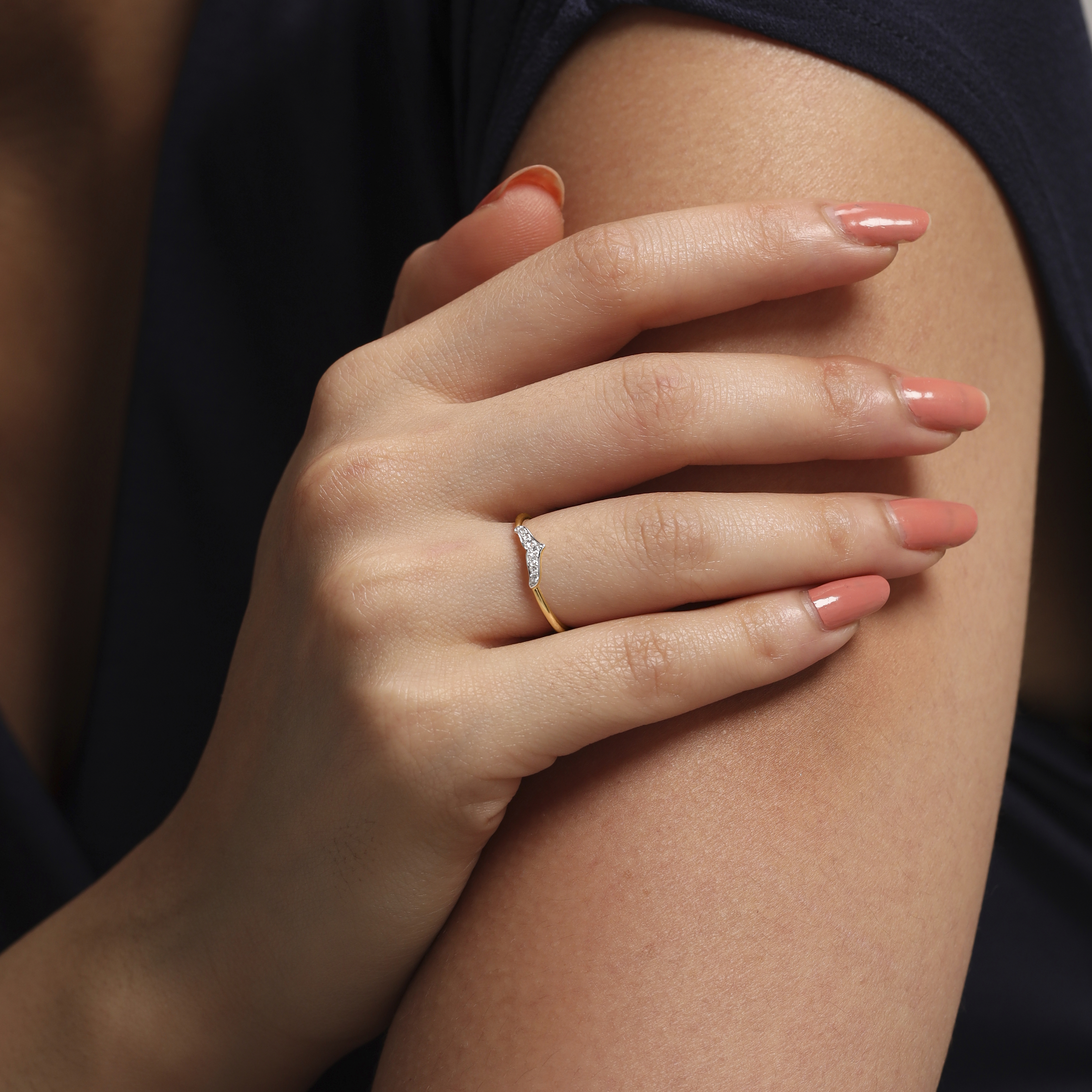Arch Sparkle Diamond Ring,,hi-res image number null