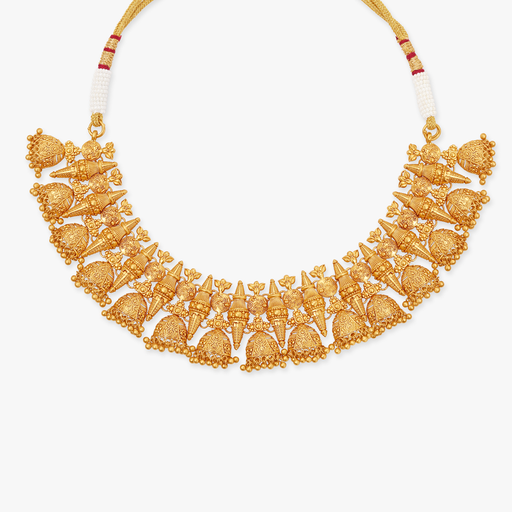Regal Rudrama Gold Necklace Set,,hi-res image number null
