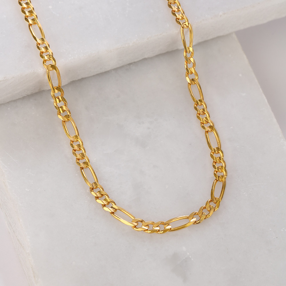 Figaro Link 22 Kt Gold Chain,,hi-res image number null