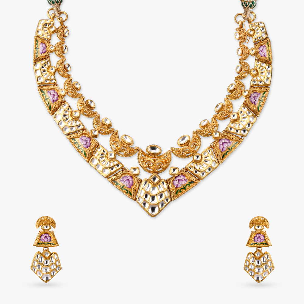 Regal Allure Gold Necklace Set,,hi-res image number null