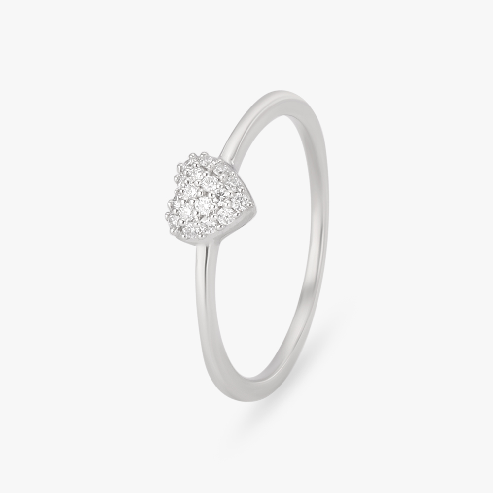 Heart design Diamond Finger Ring,,hi-res image number null