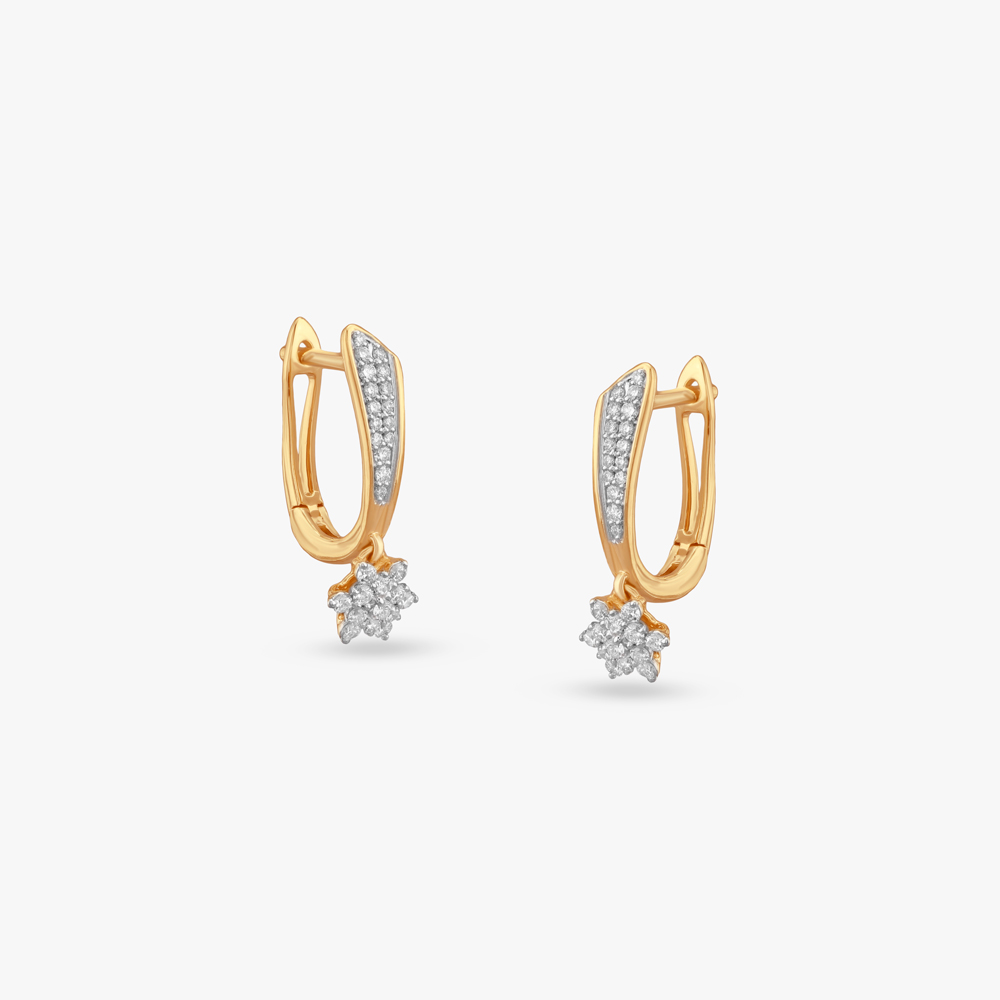 

Sparkling Grace Diamond Hoop Earrings