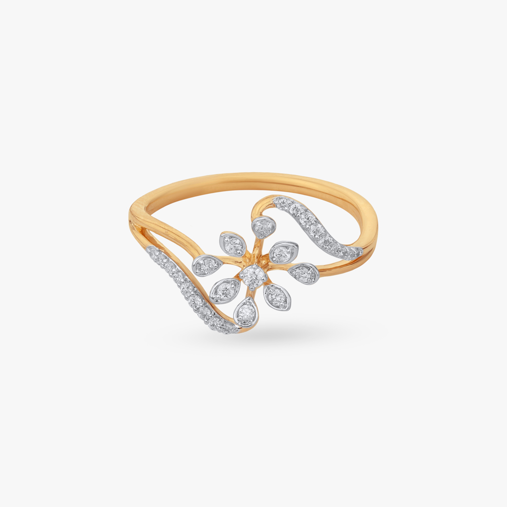 Spiral Bloom Diamond Ring,,hi-res image number null