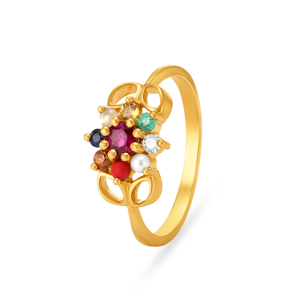 Precious Navaratnam Finger Ring,,hi-res image number null