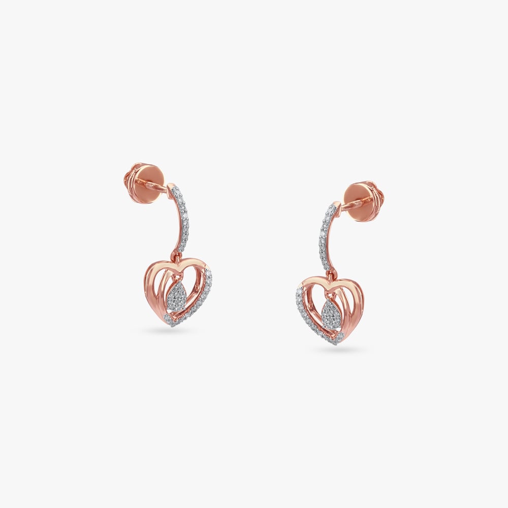 Love Loop Diamond Drop Earrings,,hi-res image number null