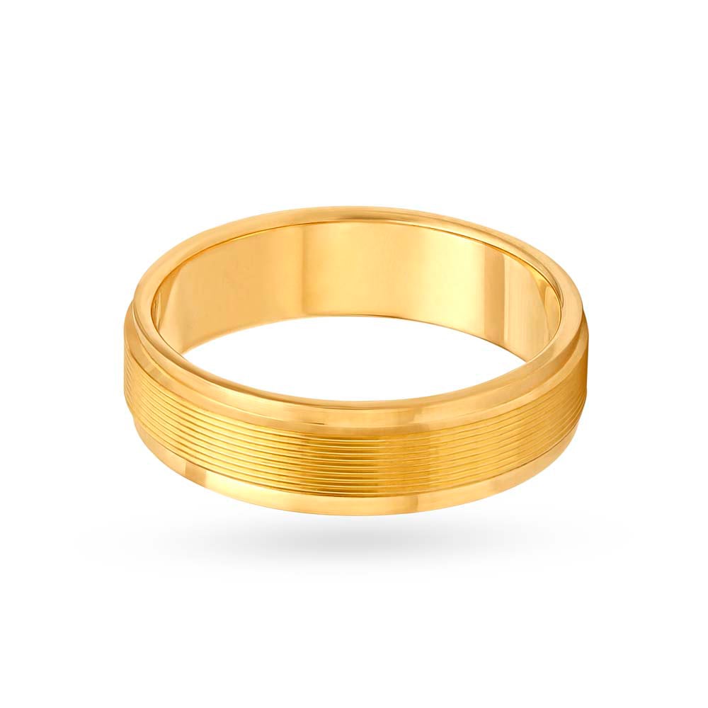 Timeless Textured Gold Challa Ring for Men,,hi-res image number null