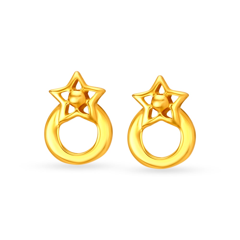 Gold Baby TOUS earrings with diamonds | TOUS