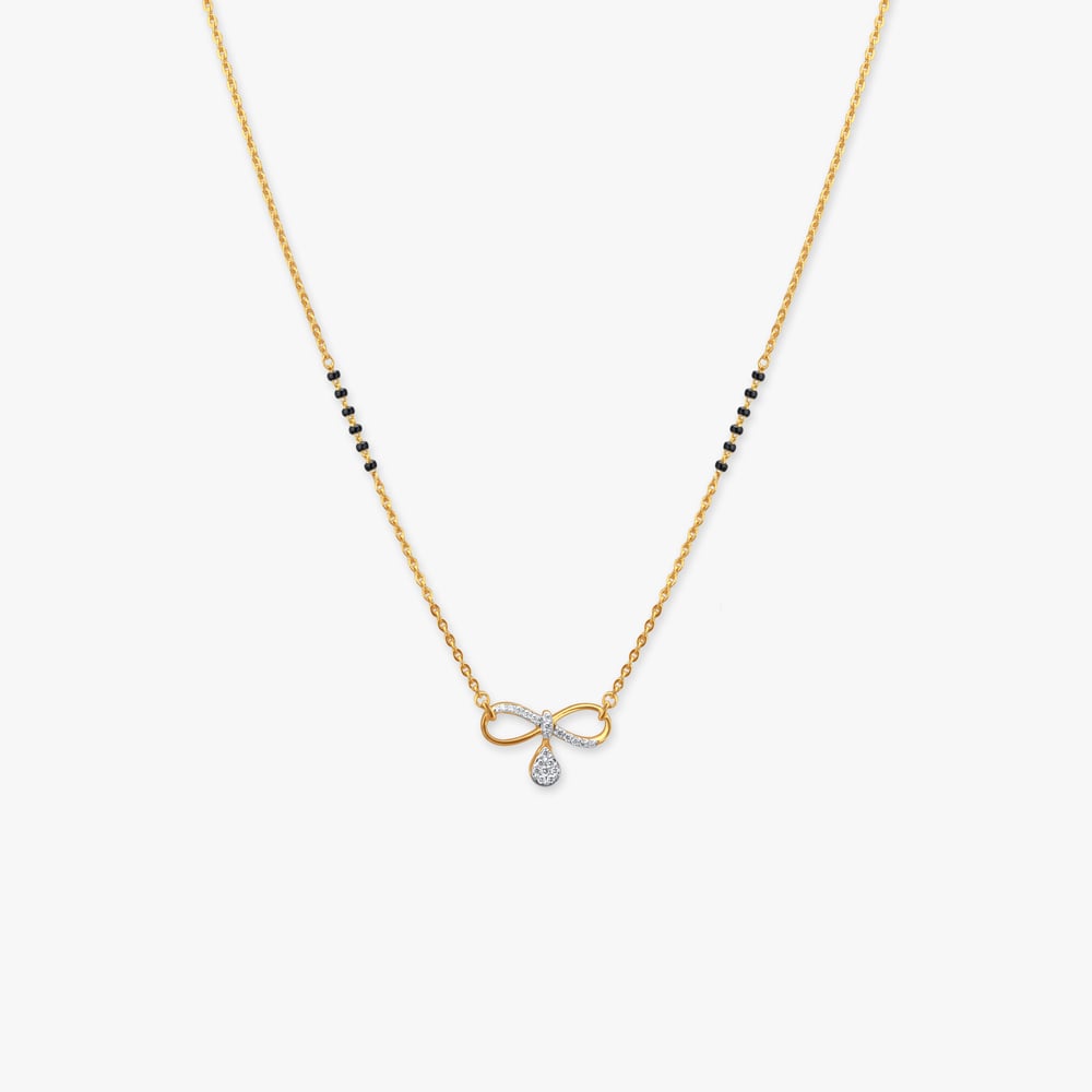 Infinity Spark Diamond Mangalsutra,,hi-res image number null