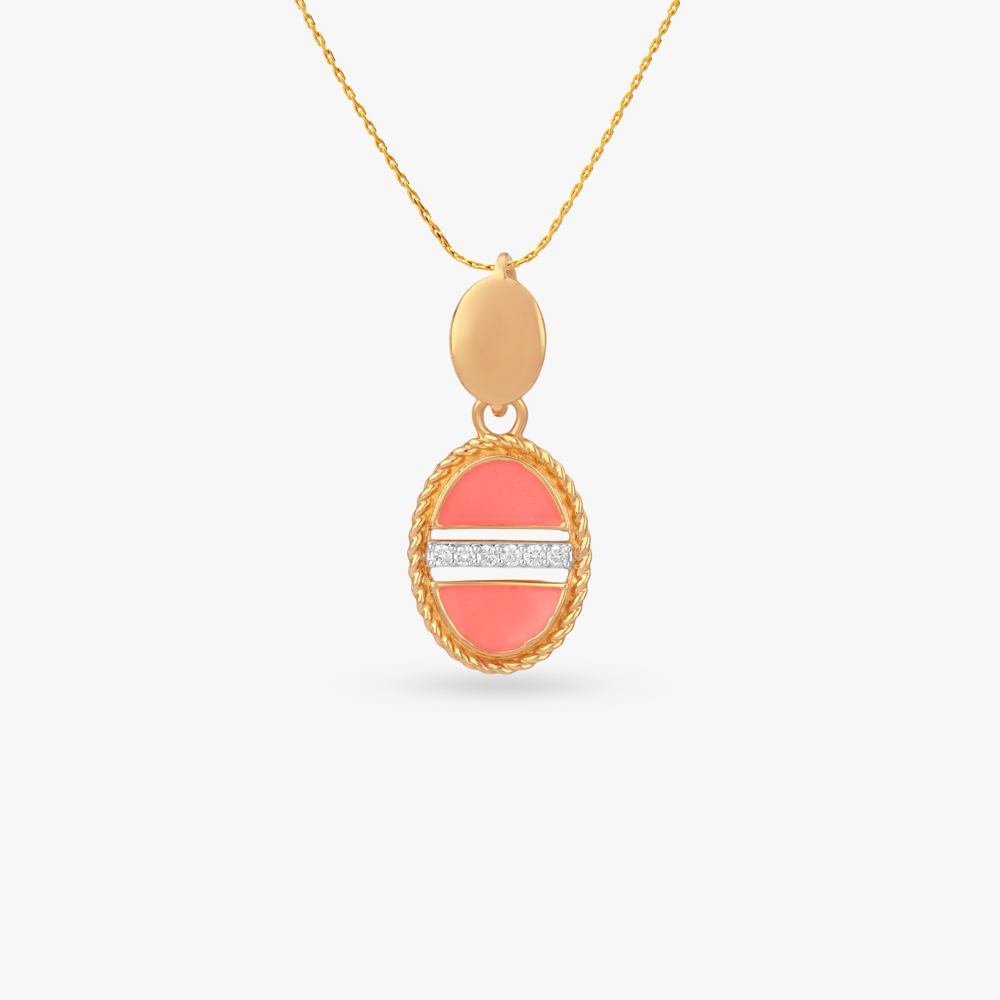 Crimson Reversible Diamond Pendant,,hi-res image number null