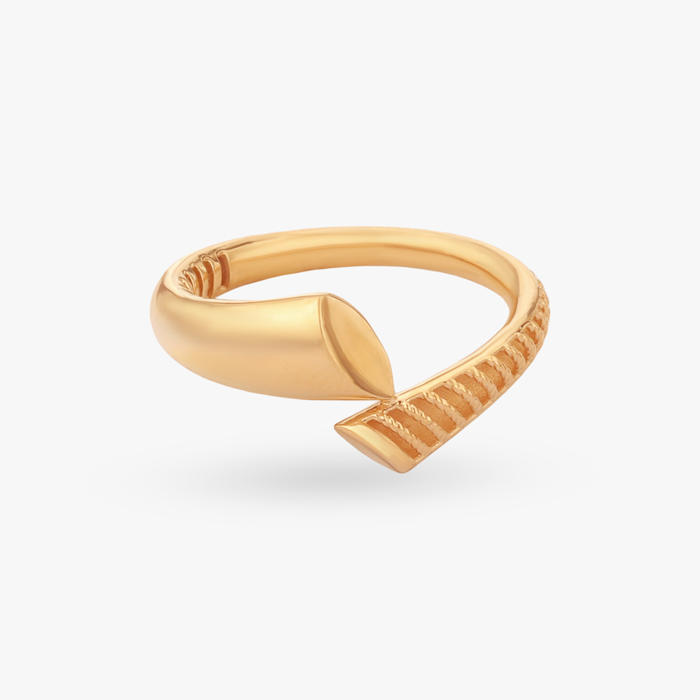 Angular Ridge Gold Ring,,hi-res image number null