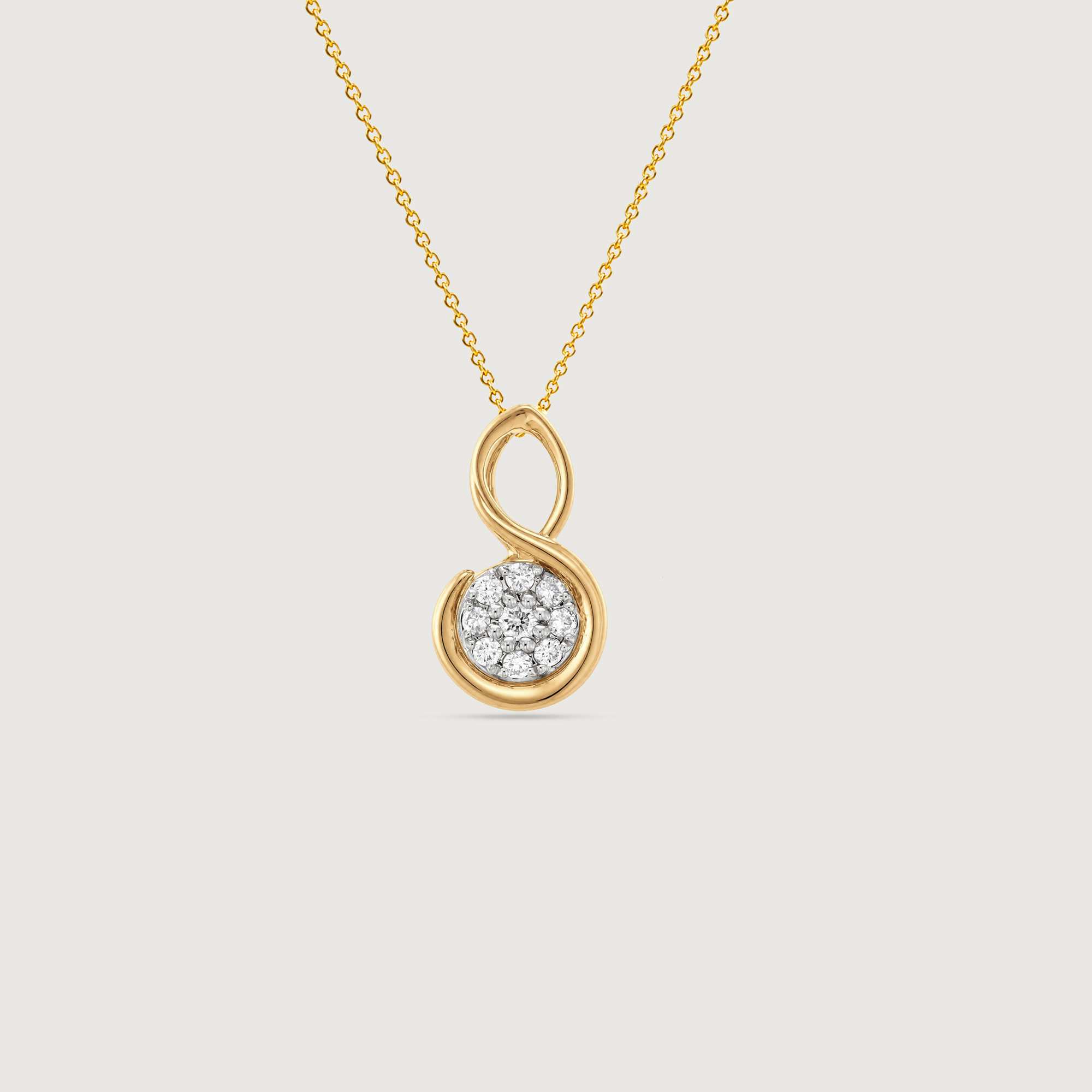 Graceful Infinity Diamond Pendant,,hi-res image number null