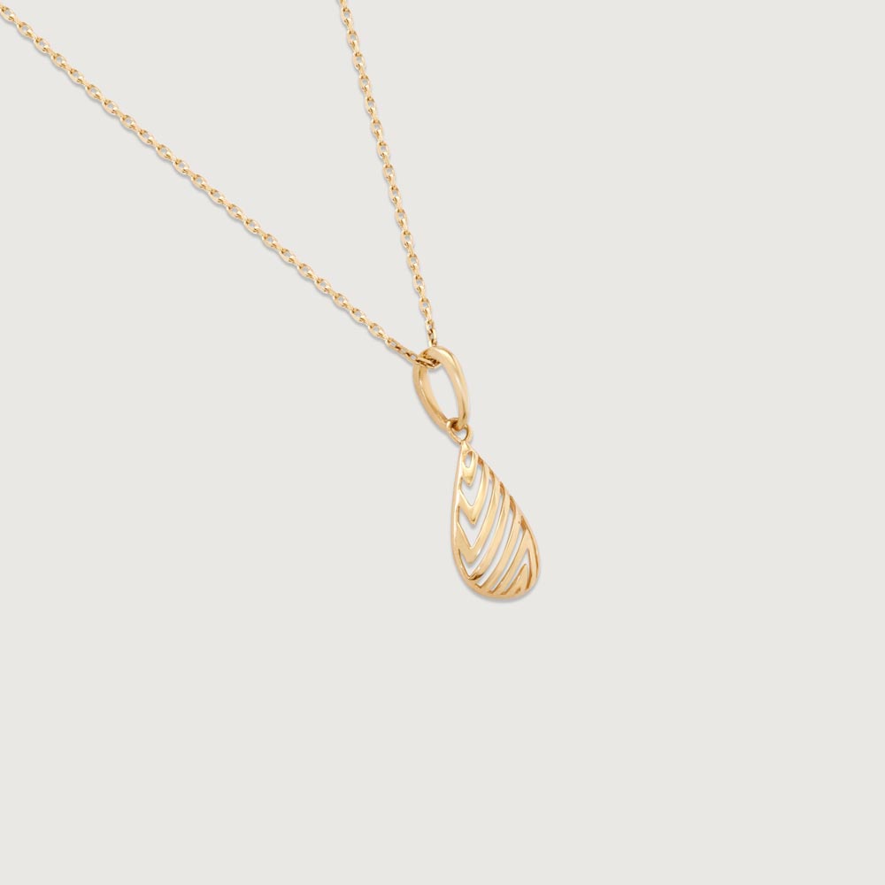 Chic Stripe Gold Pendant,,hi-res image number null