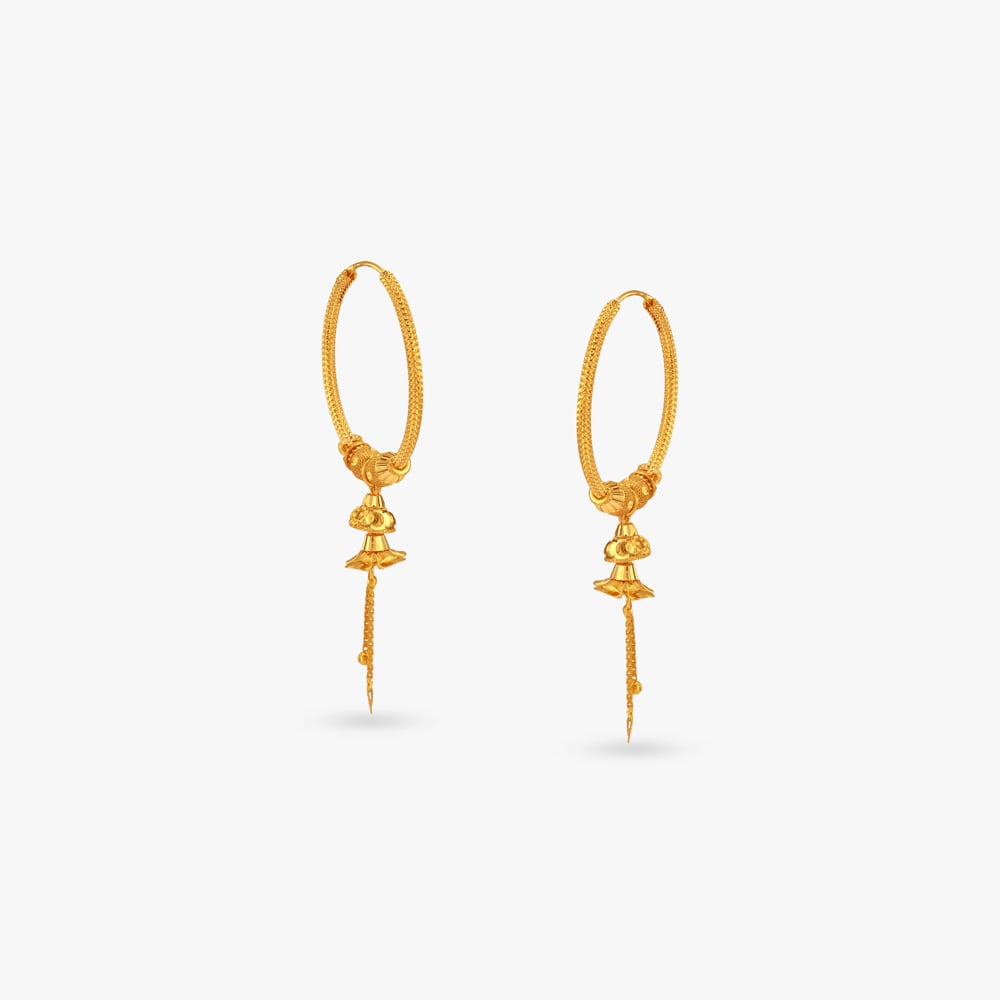 

Twilight Melody Gold Hoop Earrings