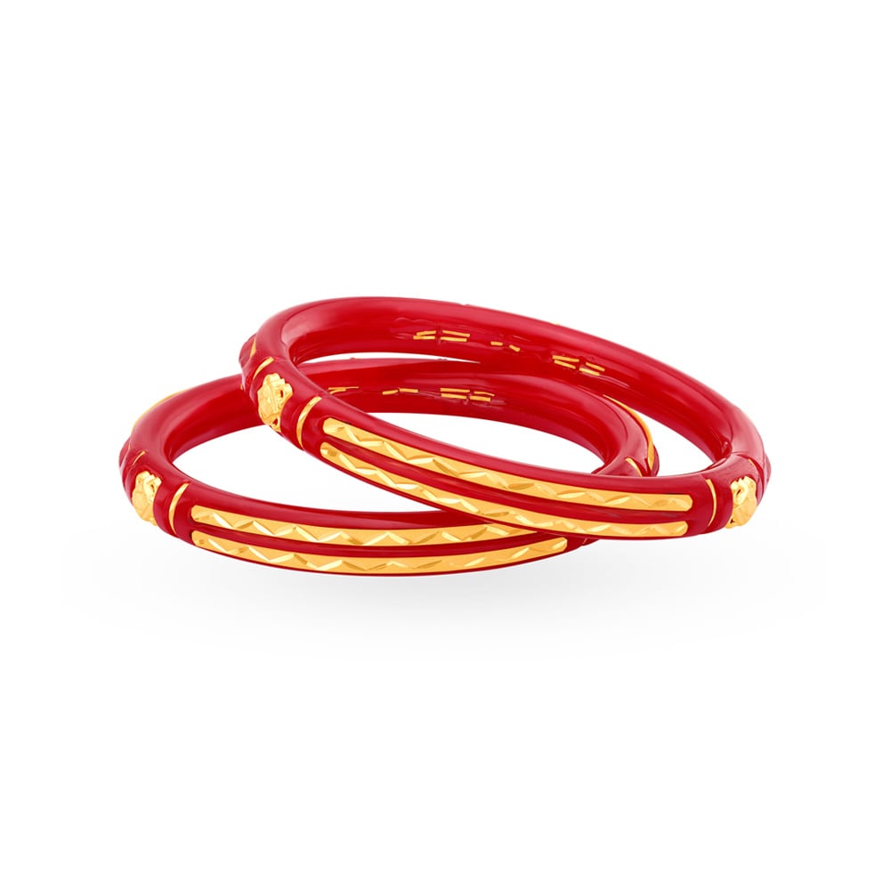 Pola Bangles set in 22 Karat Yellow Gold,,hi-res image number null