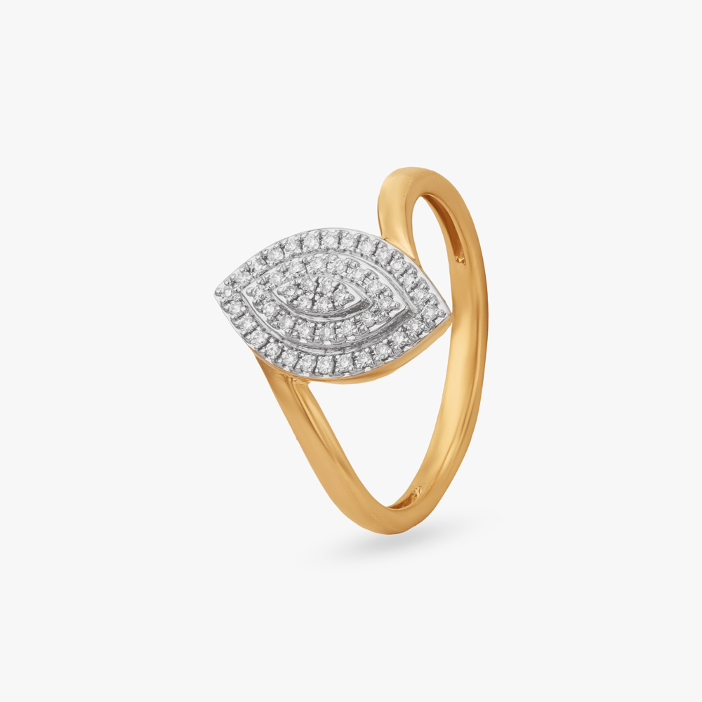 Marquise Leaf Diamond Ring,,hi-res image number null