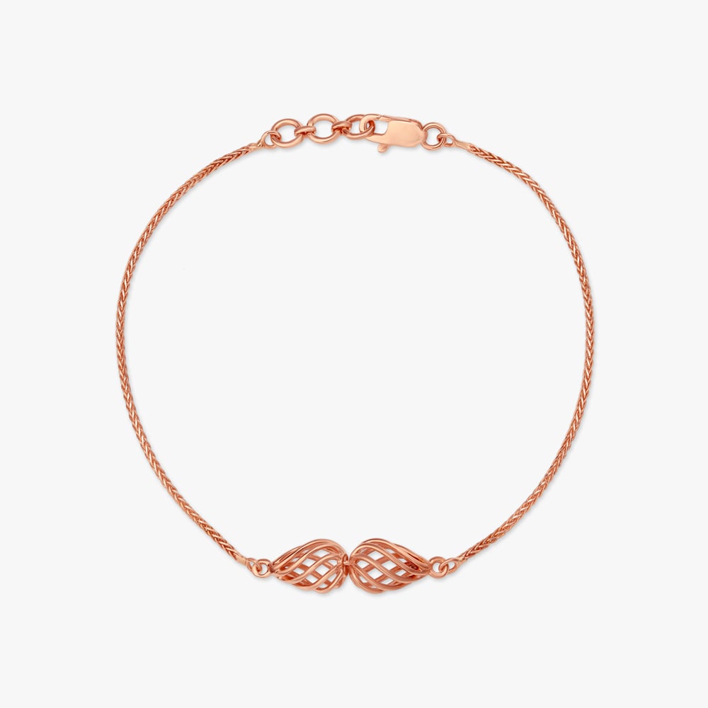 

Lattice Link Gold Bracelet