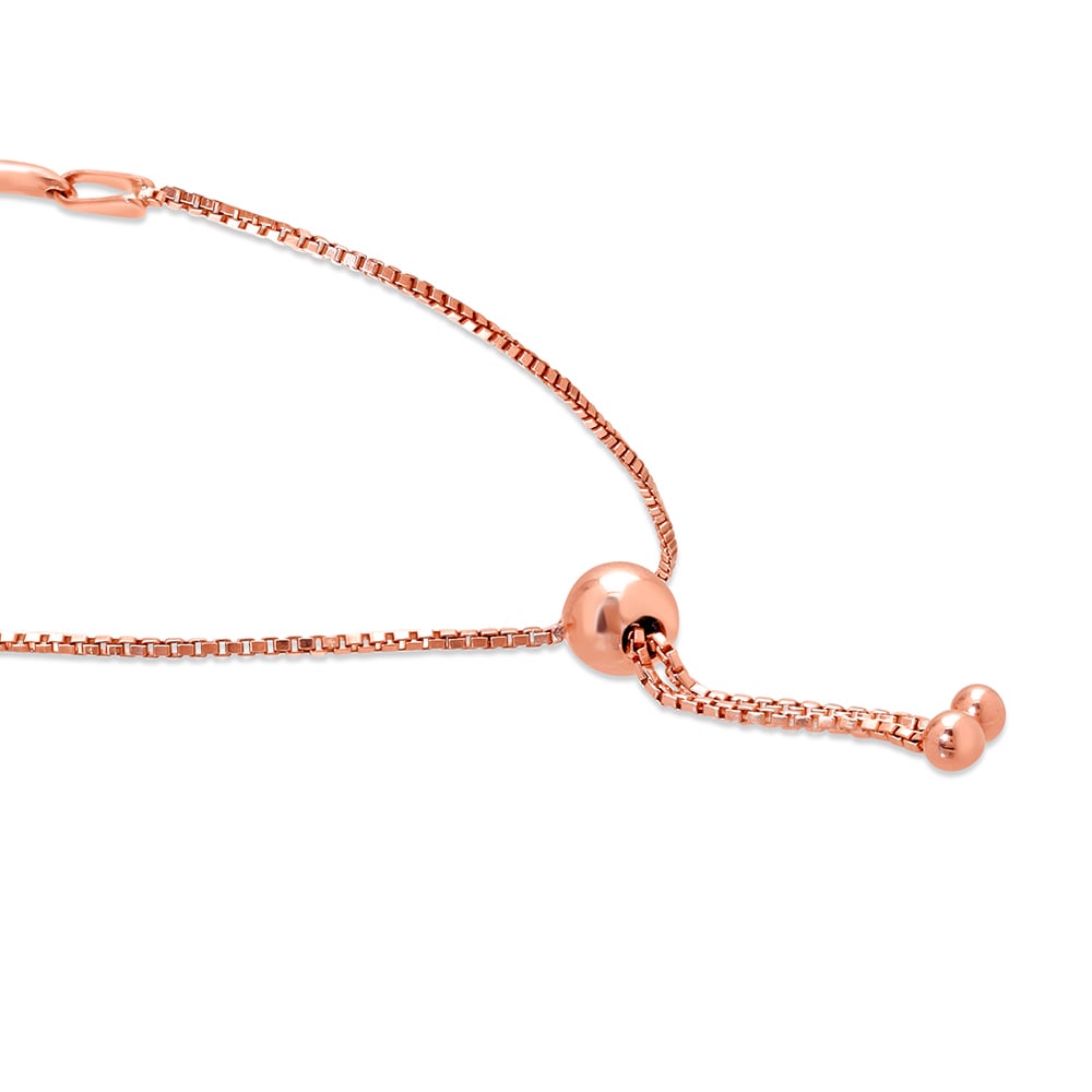 14KT Rose Gold Lovely Heart Diamond Bracelet,,hi-res image number null