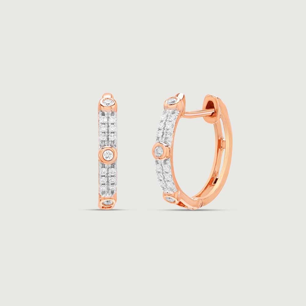 Trendy Spark Diamond Hoop Earrings,,hi-res image number null