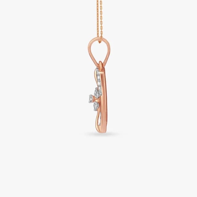 Floating Petal Diamond Pendant,,hi-res image number null