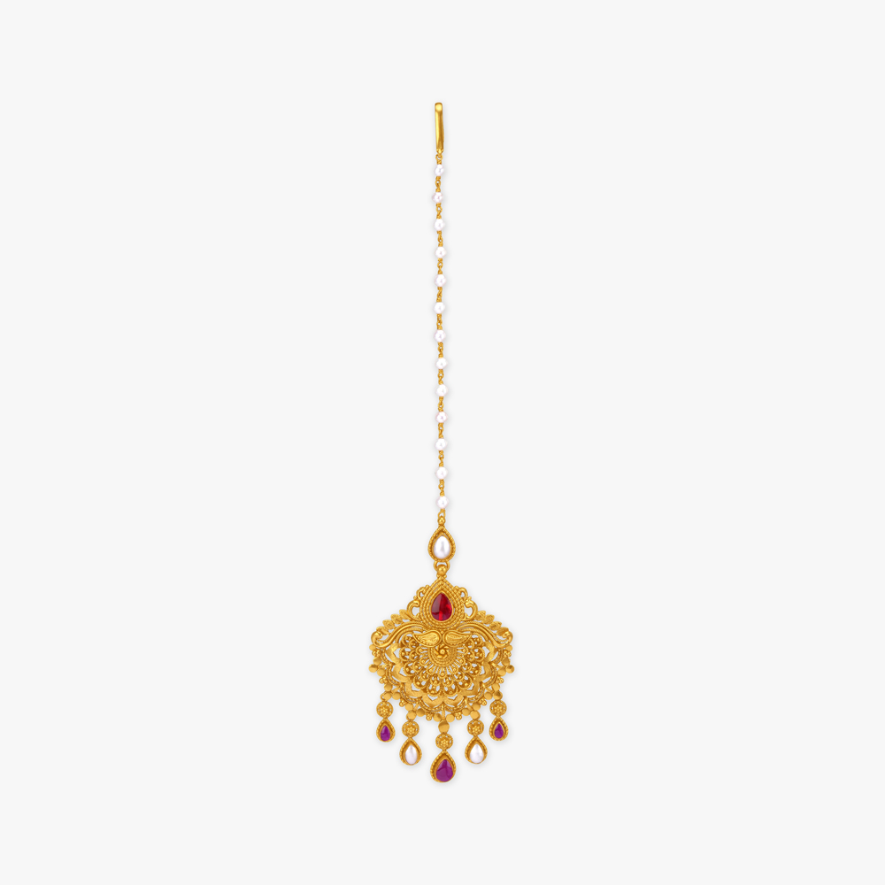 Regal Statement Maang Tikka,,hi-res image number null