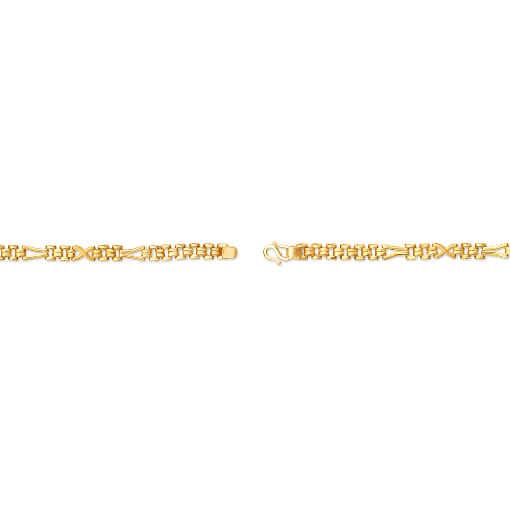 Sleek Gold Bracelet for Men,,hi-res image number null