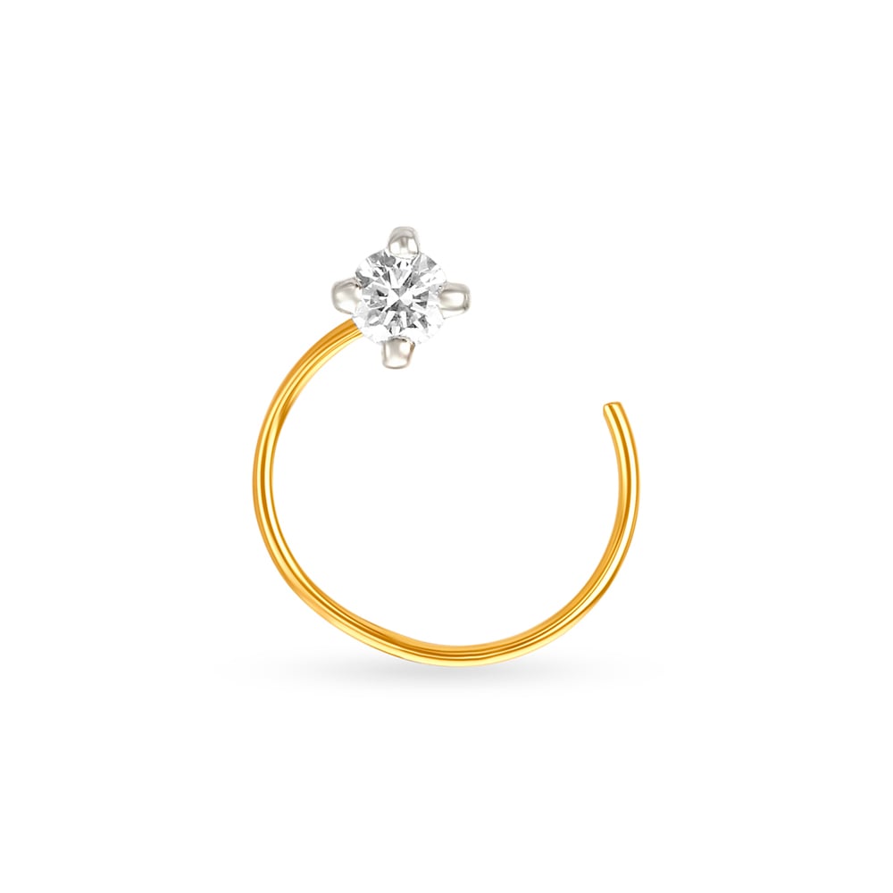 Stunning Diamond Nose Pin,,hi-res image number null