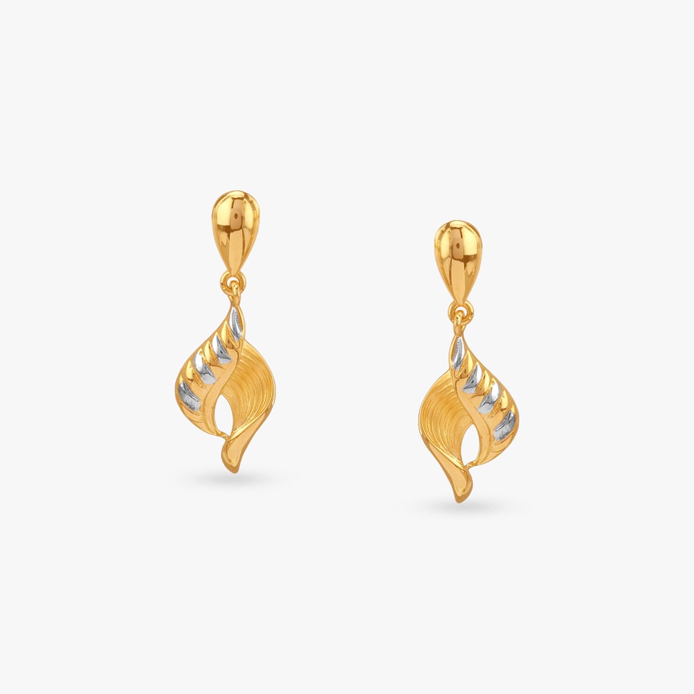 Flame Luxe Gold Drop Earrings,,hi-res image number null