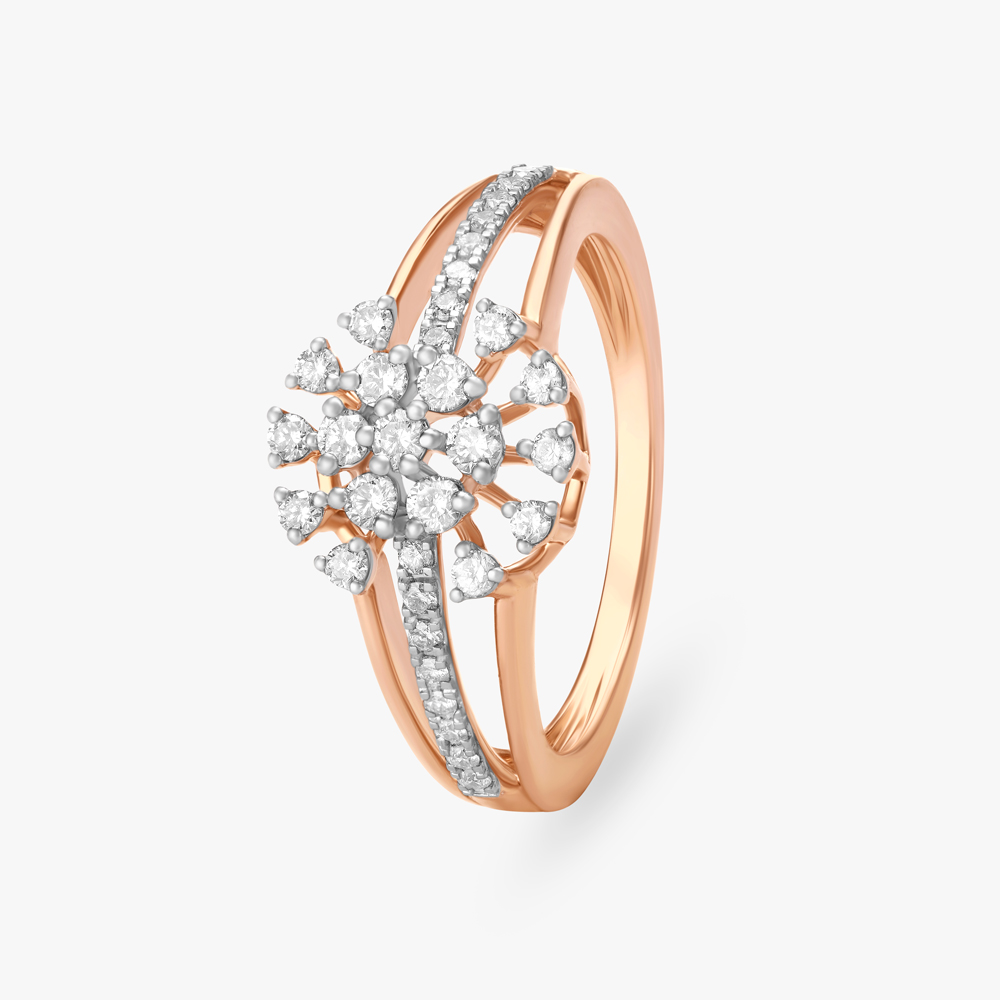 Delicate Contemporary Diamond Ring