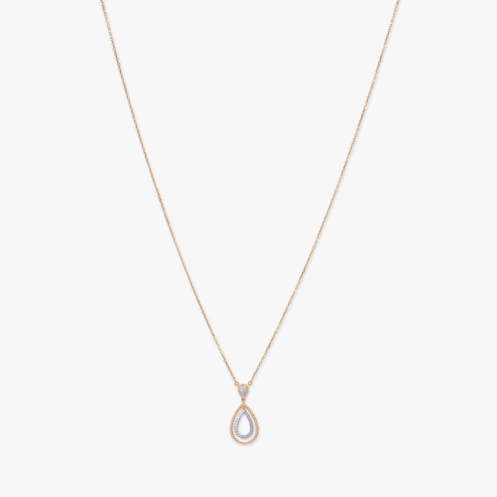 Glow Drop Diamond Pendant with Chain,,hi-res image number null