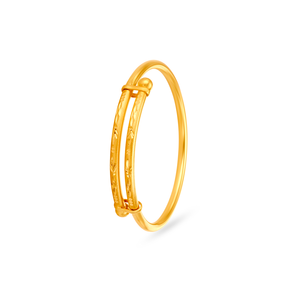 Radiant Delight Gold Bangles for Kids,,hi-res image number null