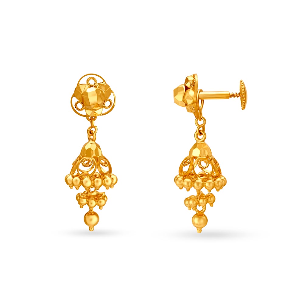 

Regal Gold Drop Earrings