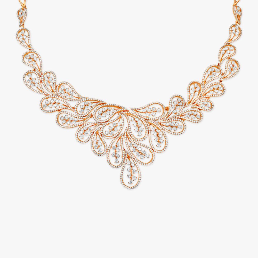 Brilliance of Paisleys Diamond Necklace