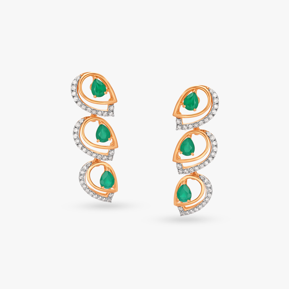 Chic Diamond Drop Earrings,,hi-res image number null