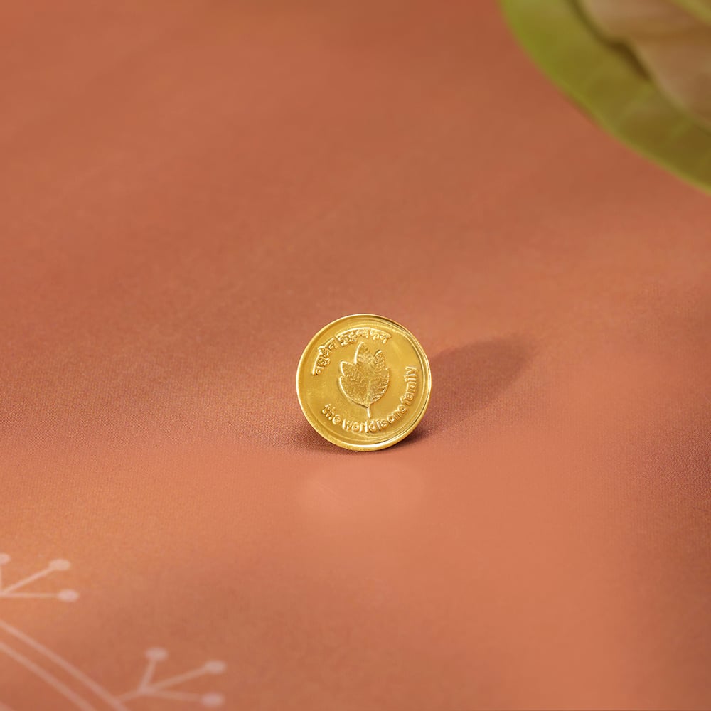 1 GM 22 Karat  Sublime Mango Leaf Gold Coin,,hi-res image number null
