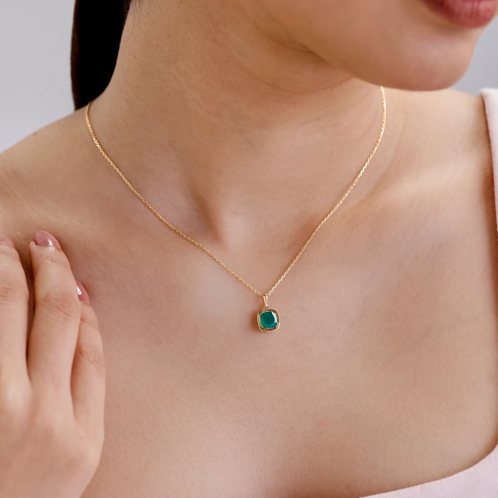 Lustrous Verdant Onyx Necklace,,hi-res image number null